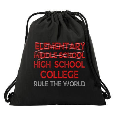 8th Grade Graduation Funny Middle School Graduation Drawstring Bag