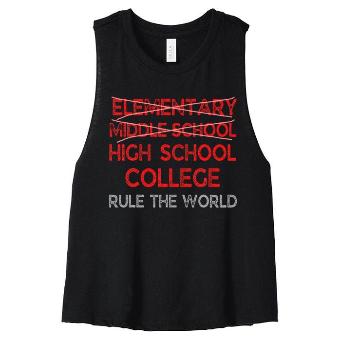 8th Grade Graduation Funny Middle School Graduation Women's Racerback Cropped Tank