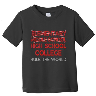 8th Grade Graduation Funny Middle School Graduation Toddler T-Shirt