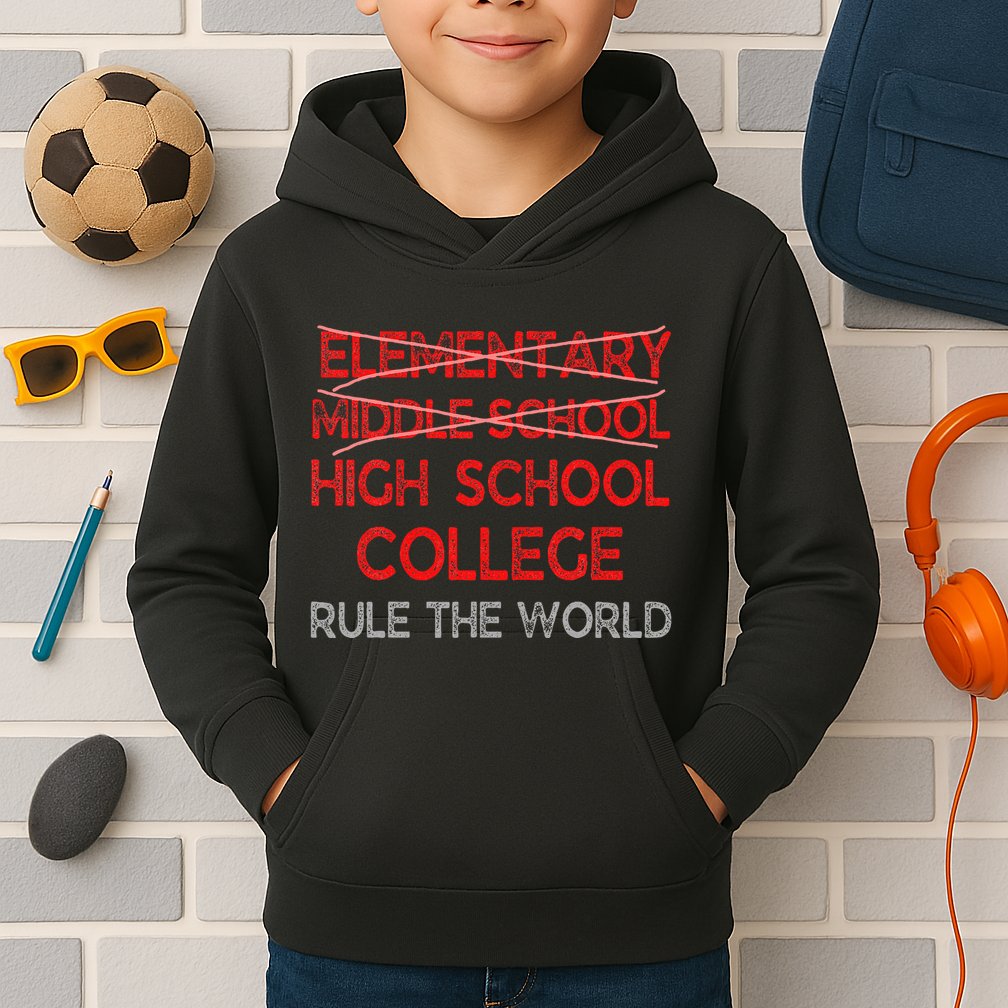 8th Grade Graduation Funny Middle School Graduation Kids Hoodie