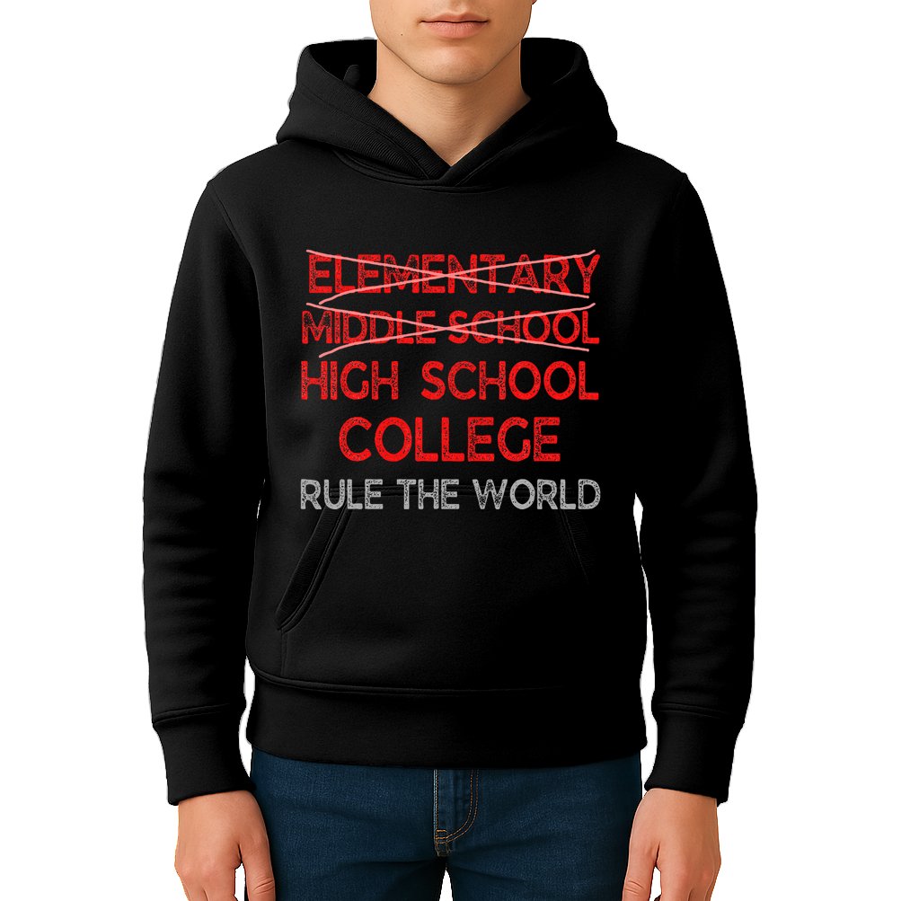 8th Grade Graduation Funny Middle School Graduation Kids Hoodie