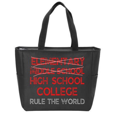 8th Grade Graduation Funny Middle School Graduation Zip Tote Bag