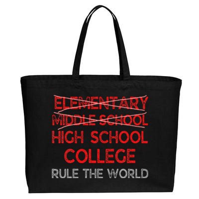 8th Grade Graduation Funny Middle School Graduation Cotton Canvas Jumbo Tote