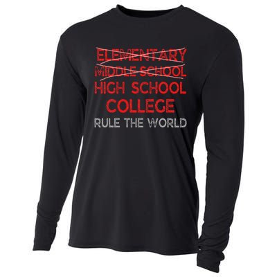 8th Grade Graduation Funny Middle School Graduation Cooling Performance Long Sleeve Crew