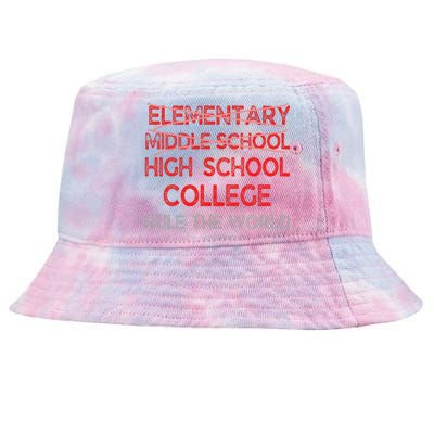 8th Grade Graduation Funny Middle School Graduation Tie-Dyed Bucket Hat