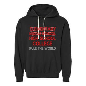 8th Grade Graduation Funny Middle School Graduation Garment-Dyed Fleece Hoodie