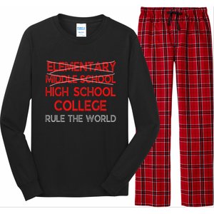 8th Grade Graduation Funny Middle School Graduation Long Sleeve Pajama Set