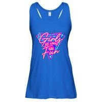 80s Girl Just Wanna Have Fun Nostalgia 1980s Ladies Essential Flowy Tank