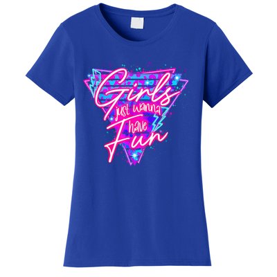 80s Girl Just Wanna Have Fun Nostalgia 1980s Women's T-Shirt