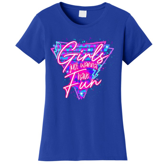 80s Girl Just Wanna Have Fun Nostalgia 1980s Women's T-Shirt