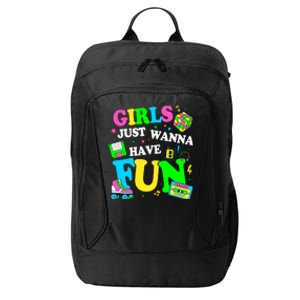 80S Girl Just Wanna Have Fun 1980s Girl City Backpack