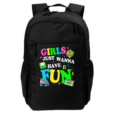 80S Girl Just Wanna Have Fun 1980s Girl Daily Commute Backpack