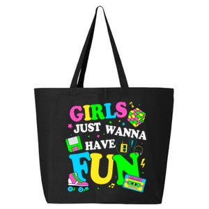 80S Girl Just Wanna Have Fun 1980s Girl 25L Jumbo Tote