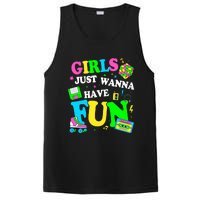 80S Girl Just Wanna Have Fun 1980s Girl PosiCharge Competitor Tank