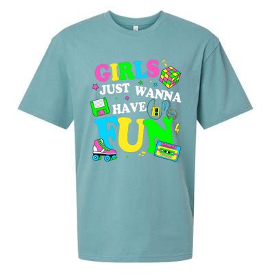 80S Girl Just Wanna Have Fun 1980s Girl Sueded Cloud Jersey T-Shirt