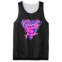 80s Girl Just Wanna Have Fun Nostalgia 1980s Mesh Reversible Basketball Jersey Tank