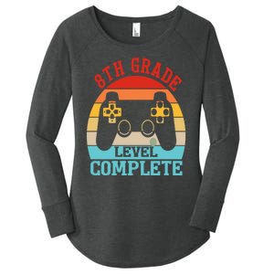 8th Grade Level Complete Last Day Of School Graduation Women's Perfect Tri Tunic Long Sleeve Shirt