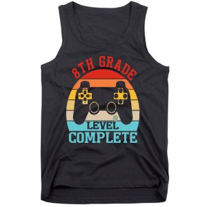 8th Grade Level Complete Last Day Of School Graduation Tank Top