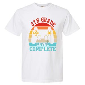 8th Grade Level Complete Last Day Of School Graduation Garment-Dyed Heavyweight T-Shirt