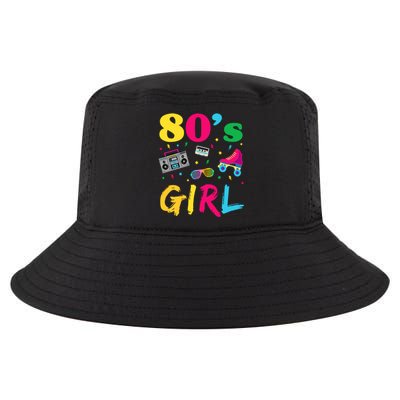 80s Girl Retro Costume Cool Comfort Performance Bucket Hat