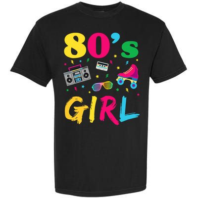 80s Girl Retro Costume Garment-Dyed Heavyweight T-Shirt