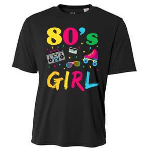 80s Girl Retro Costume Cooling Performance Crew T-Shirt