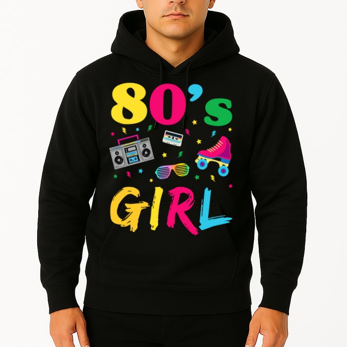80s Girl Retro Costume Hoodie