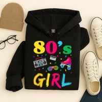 80s Girl Retro Costume Hoodie
