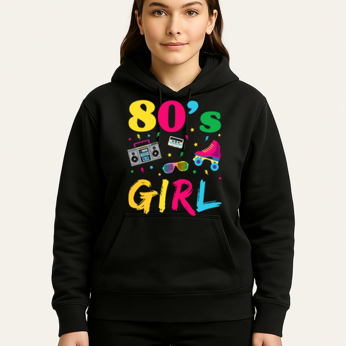 80s Girl Retro Costume Hoodie