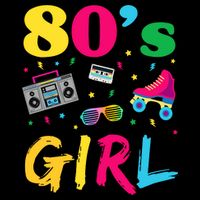 80s Girl Retro Costume Hoodie