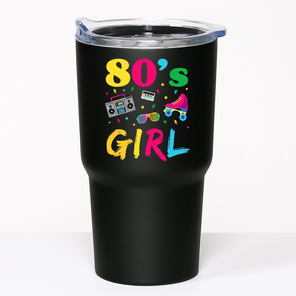 80s Girl Retro Costume Tumbler