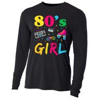 80s Girl Retro Costume Cooling Performance Long Sleeve Crew