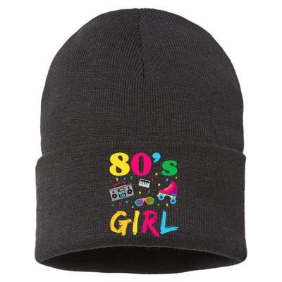 80s Girl Retro Costume Sustainable Knit Beanie