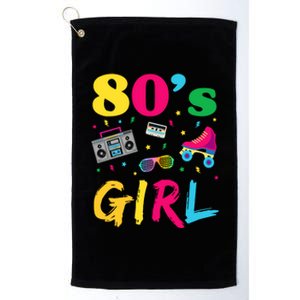 80s Girl Retro Costume Platinum Collection Golf Towel