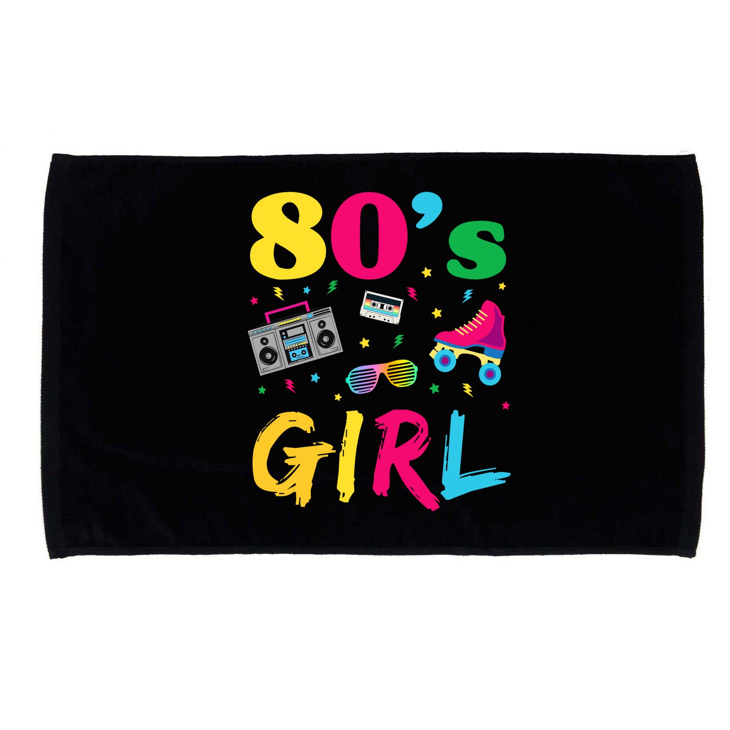 80s Girl Retro Costume Microfiber Hand Towel
