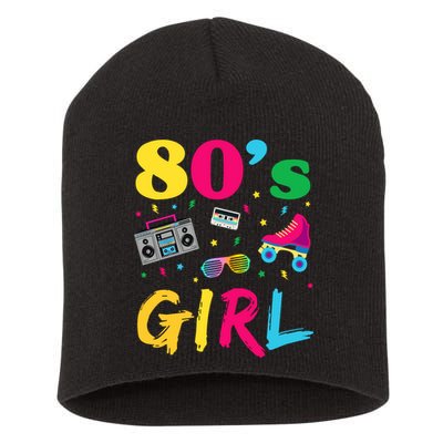80s Girl Retro Costume Short Acrylic Beanie