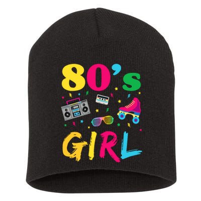 80s Girl Retro Costume Short Acrylic Beanie