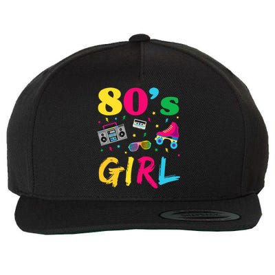 80s Girl Retro Costume Wool Snapback Cap