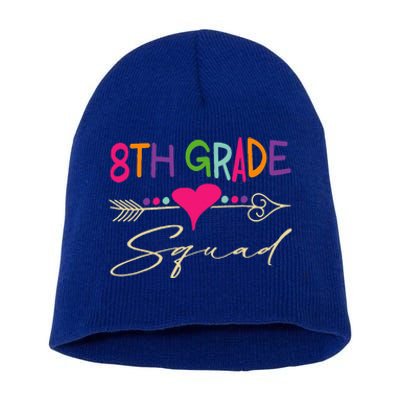 8Th Grade Squad Welcome Back To School Short Acrylic Beanie