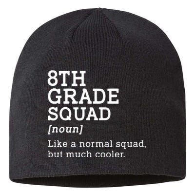 8th Grade Squad Back To School Gift Teacher Eighth Grade Team Gift Sustainable Beanie