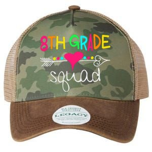 8th Grade Squad Eighth Teacher Student Team Back To School Gift Legacy Tie Dye Trucker Hat