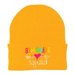 8th Grade Squad Eighth Teacher Student Team Back To School Gift Knit Cap Winter Beanie