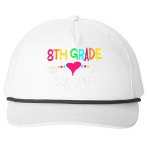 8th Grade Squad Eighth Teacher Student Team Back To School Gift Snapback Five-Panel Rope Hat