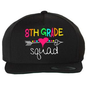 8th Grade Squad Eighth Teacher Student Team Back To School Gift Wool Snapback Cap