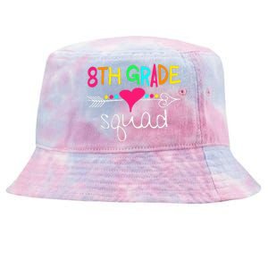 8th Grade Squad Eighth Teacher Student Team Back To School Gift Tie-Dyed Bucket Hat