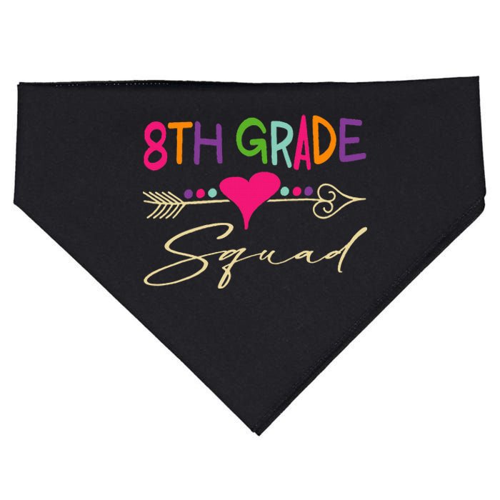 8Th Grade Squad Welcome Back To School USA-Made Doggie Bandana