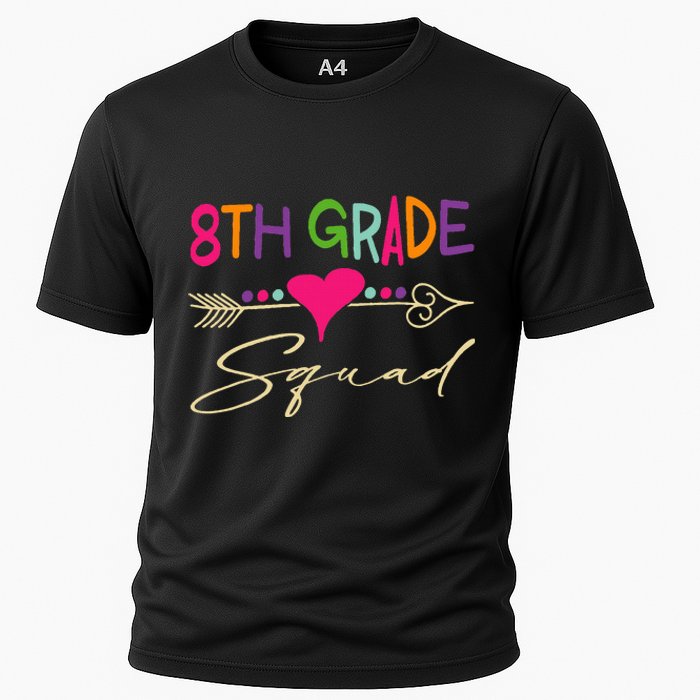 8Th Grade Squad Welcome Back To School Cooling Performance Crew T-Shirt