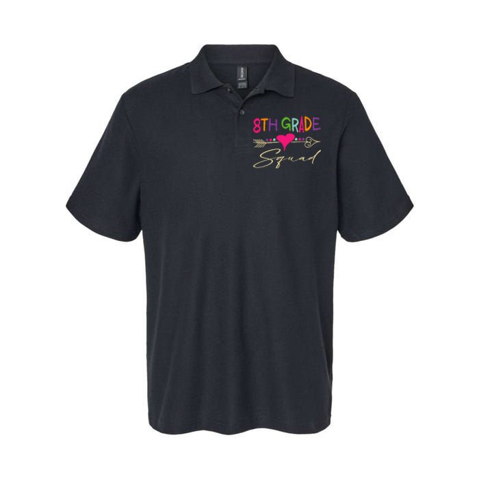 8Th Grade Squad Welcome Back To School Softstyle Adult Sport Polo