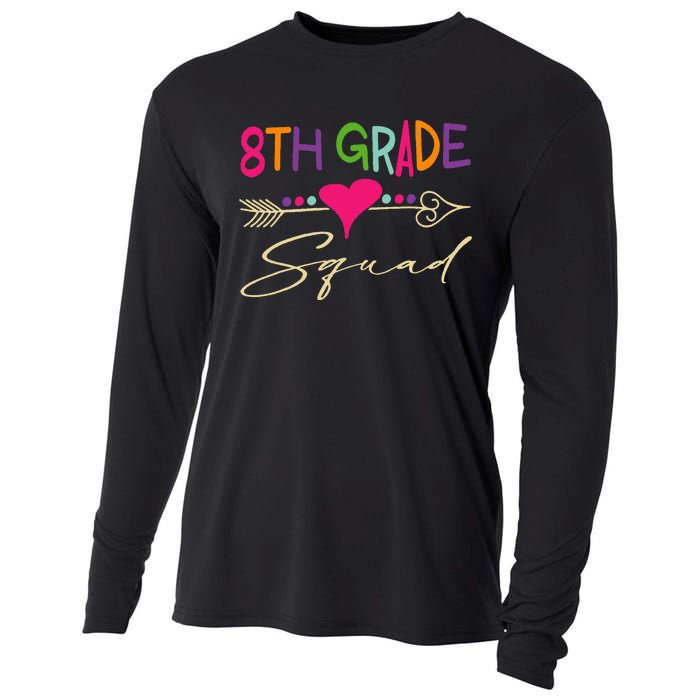 8Th Grade Squad Welcome Back To School Cooling Performance Long Sleeve Crew