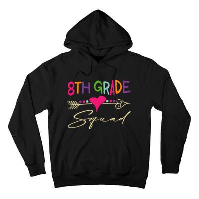 8Th Grade Squad Welcome Back To School Tall Hoodie